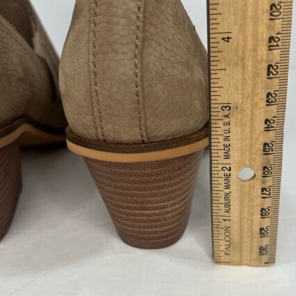 NWOB! Lucky Brand Vennia Slip On Suede Brown Leather Ankle Booties Sz 9M - Picture 9 of 11